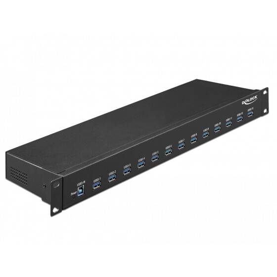 Hub do szafy Rack 19" 1U 13x USB 3.1 Gen 1 typ A Delock 64039