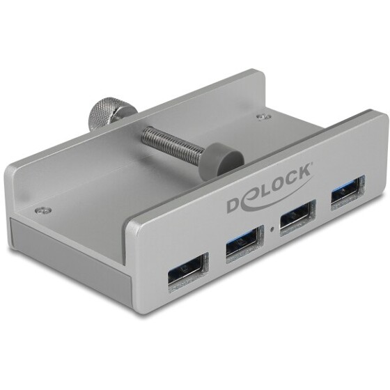 Hub zewnętrzny USB 3.0 4 porty ze śrubą blokującą Delock 64046