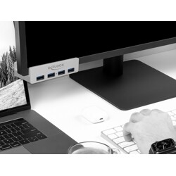 Hub zewnętrzny USB 3.0 4 porty ze śrubą blokującą Delock 64046