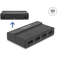 Hub zewnętrzny USB 3.2 4 porty 10Gbps Delock 64053