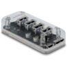 Przezroczysty hub zewnętrzny USB 3.0 4 porty Delock 64087