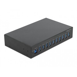 Hub do szafy Rack 10" 1U 10x USB 3.2 Gen 1 typ A Delock 64112