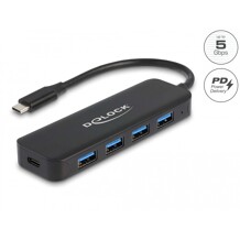 Hub USB-C 4x USB 3.2 Gen 1 z Power Delivery 85W Delock 64170