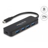 Hub USB-C 4x USB 3.2 Gen 1 z Power Delivery 85W Delock 64170
