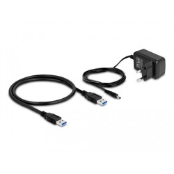 Hub USB 10Gbps 4x USB-A z funkcją szybkiego ładowania z zasilaczem Delock 64182