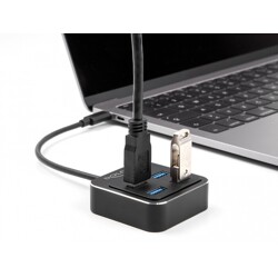 Hub USB 3.2 Gen 2 USB-C 4x USB-A 10Gbps Delock 64191