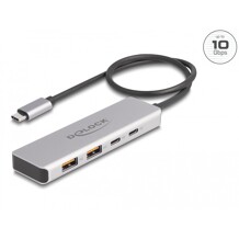 Hub USB 10Gbps USB-C 2x USB-A + 2x USB-C przew&oacute;d 35cm Delock 64230