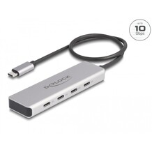 Hub USB 10Gbps USB-C 4x USB-C żeńskie przew&oacute;d 35cm Delock 64231