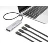Hub USB 10Gbps USB-C 4x USB-C żeńskie przewód 35cm Delock 64231