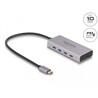 Hub USB 10Gbps USB-C 4x USB-C + USB-C PD 85W przewód 30cm Delock 64235