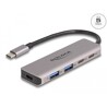 Hub USB 5Gbps 2x USB-C + 2x USB-A złącze USB-C Delock 64239