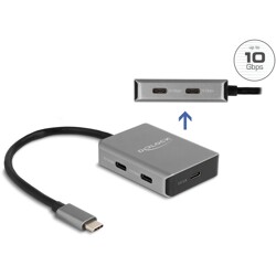 Hub USB 10Gbps USB-C 4-portowy Delock 64249
