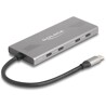 Koncentrator USB 10Gbps 7-portowy 4x USB-C + 3x USB-A Power Delivery 80W Delock 64313