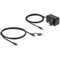 Hub USB 7-portowy 4x10Gbps + 4x szybkie ładowanie z przełącznikiem i podświetleniem Delock 64326