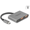 Koncentrator USB 10Gbps 3-portowy USB-C na 1x USB-C + 2x USB-A Delock 64337