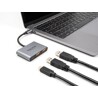 Koncentrator USB 10Gbps 3-portowy USB-C na 1x USB-C + 2x USB-A Delock 64337