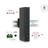 Zewnętrzny przemysłowy hub 10x USB 3.0-A ochrona ESD 20kV Delock 63919