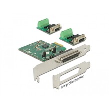 Karta PCI Express x1 2x RS-422/485 DB9 z ESD i ochroną przeciwprzepięciową Delock 65841