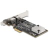 Karta PCI Express x2 na 2x RJ45 5 Gigabit LAN Delock 81261