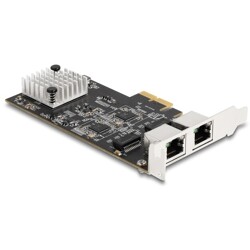 Karta PCI Express x2 na 2x RJ45 5 Gigabit LAN Delock 81261