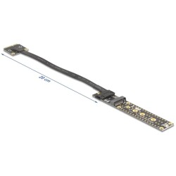 Adapter mini PCI Express męski na M.2 key M żeński z kablem 20cm Delock 81501