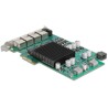 Karta PCI Express x4 na 4x RJ45 Gigabit LAN PoE+ Intel i350 Delock 86097