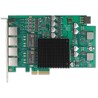 Karta PCI Express x4 na 4x RJ45 Gigabit LAN PoE+ Intel i350 Delock 86097