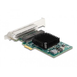Karta PCI Express x1 na 4x RJ45 Gigabit LAN Delock 88207