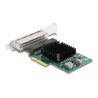 Karta PCI Express x4 na 4x RJ45 Gigabit LAN Delock 88208