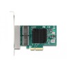 Karta PCI Express x4 na 4x RJ45 Gigabit LAN Delock 88208