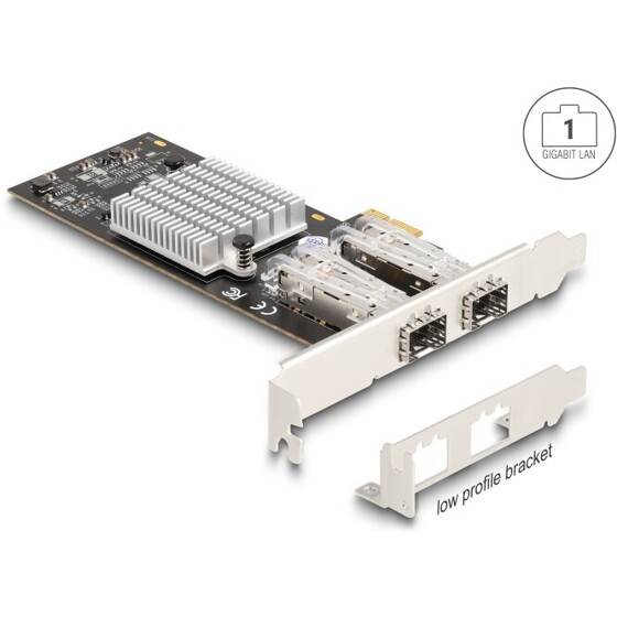 Karta PCI Express x1 na 2x SFP Gigabit LAN Delock 88336