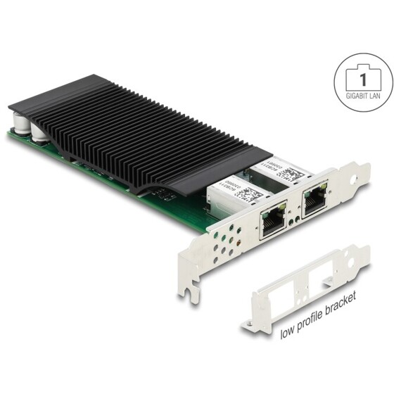 Karta PCI Express x4 na 2x Gigabit LAN PoE+ Delock 88500