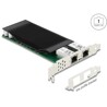 Karta PCI Express x4 na 2x Gigabit LAN PoE+ Delock 88500