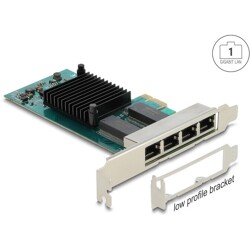 Karta PCI Express na 4x Gigabit LAN Delock 88504