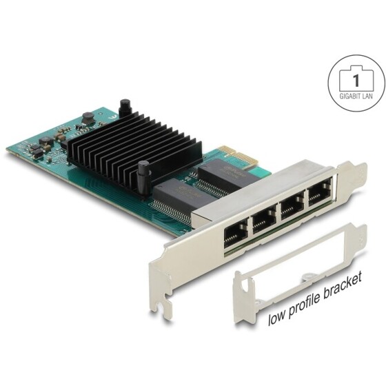 Karta PCI Express na 4x Gigabit LAN Delock 88504