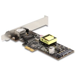 Karta PCI Express x1 1x RJ45 2,5 Gigabit LAN PoE+ Delock 88506