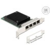 Karta PCI Express x4 4x RJ45 2,5 Gigabit LAN Realtek RTL8125 Delock 88601