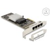 Karta PCI Express x4 4x RJ45 Gigabit LAN Delock 88606