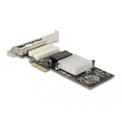 Karta PCI Express x4 4x RJ45 Gigabit LAN z bypass Delock 88610
