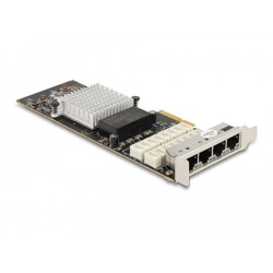 Karta PCI Express x4 4x RJ45 Gigabit LAN z bypass Delock 88610