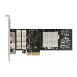 Karta PCI Express x4 4x RJ45 Gigabit LAN z bypass Delock 88610