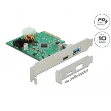 Karta PCI Express x4 do 1x USB-C z PD + 2x USB-A SuperSpeed 10Gbps Delock 89001