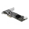 Karta PCI Express x4 do 4x zewn. USB-A SuperSpeed 5Gbps quad channel low profile Delock 89008