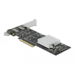 Karta PCI Express x8 do 2x zewn. USB-C SuperSpeed 20Gbps low profile Delock 89009