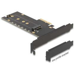 Karta PCI Express x4 1x NVMe M.2 key M z radiatorem i podświetleniem RGB LED low profile Delock 89013