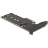 Karta PCI Express x4 1x NVMe M.2 key M z radiatorem i podświetleniem RGB LED low profile Delock 89013