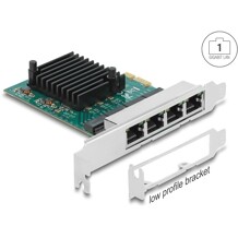 Karta PCI Express x1 4x RJ45 Gigabit LAN Delock 89025