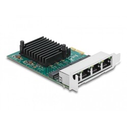 Karta PCI Express x1 4x RJ45 Gigabit LAN Delock 89025