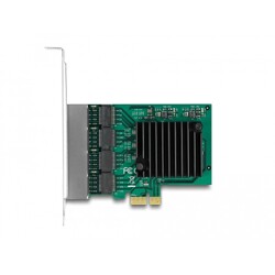 Karta PCI Express x1 4x RJ45 Gigabit LAN Delock 89025