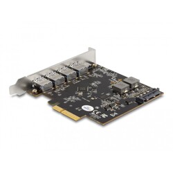 Karta PCI Express x4 do 1x USB-C + 4x USB-A SuperSpeed 10Gbps Delock 89026